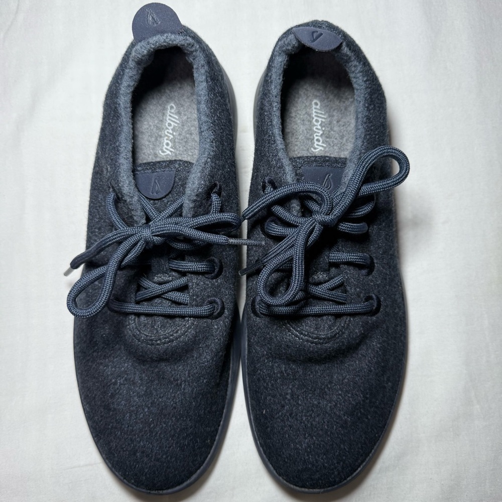 Allbirds Men’s WR Merino Wool Runners Size 10 Navy Blue Athletic Shoes Comfort - Picture 2 of 8